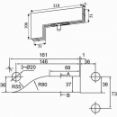 L type glass patch fitting factory