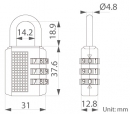 Light duty padlock Taiwan exporter