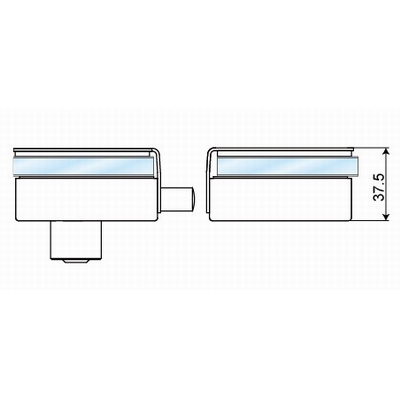 Cerradura de cristal para puertas AM-051