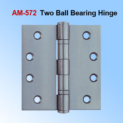 S.S. 2 ball bearing hinge with screws
