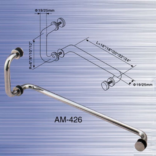Manija de la puerta de cristal-1