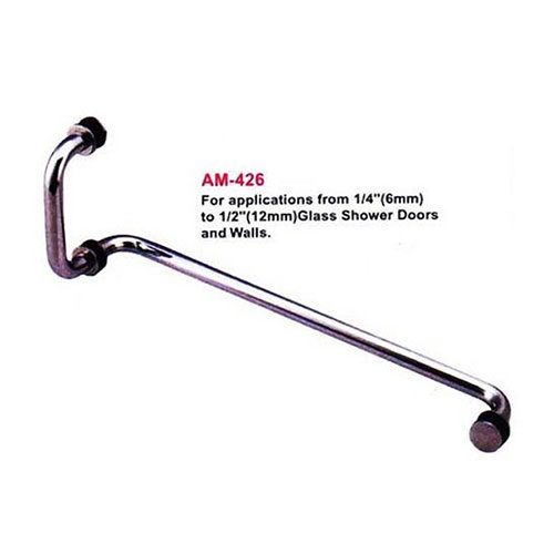 Manija de la puerta de cristal