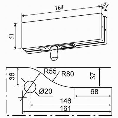 Overhead Pivot Patch Fitting exporter