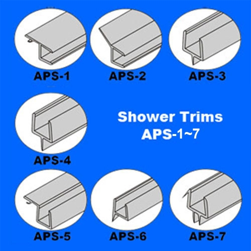 shower trims for glass thickness 6mm to 10mm