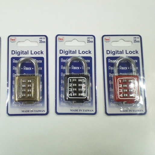 Candado de combinacion digital en blister