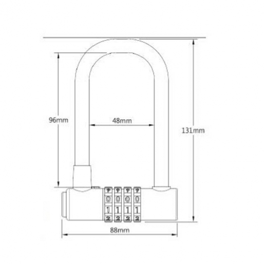 Best U shackle combination Padlock supplier