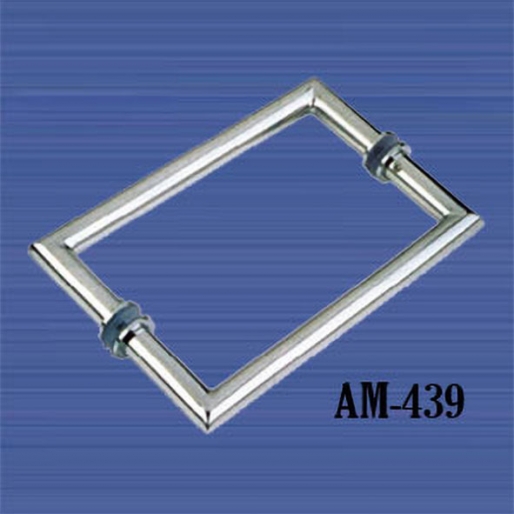 Manija de la puerta de cristal